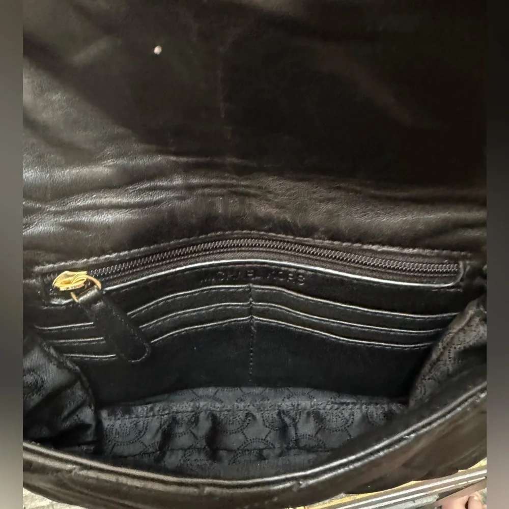 MICHAEL Michael Kors Black Quilted Shoulder Bag with Gold Chain - Picture 11 of 14